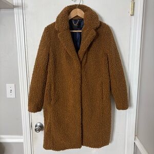 J.Crew Teddy Sherpa Topcoat Jacket